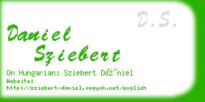 daniel sziebert business card